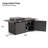Zaccai 64" Patio Rectangle Expandable Propane Fire Pit Table (55000 BTU)