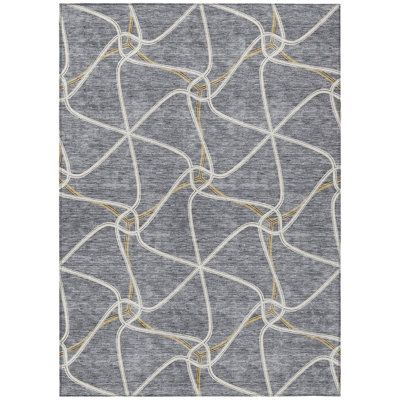  Aleg Area Rug with Non-Slip Backing