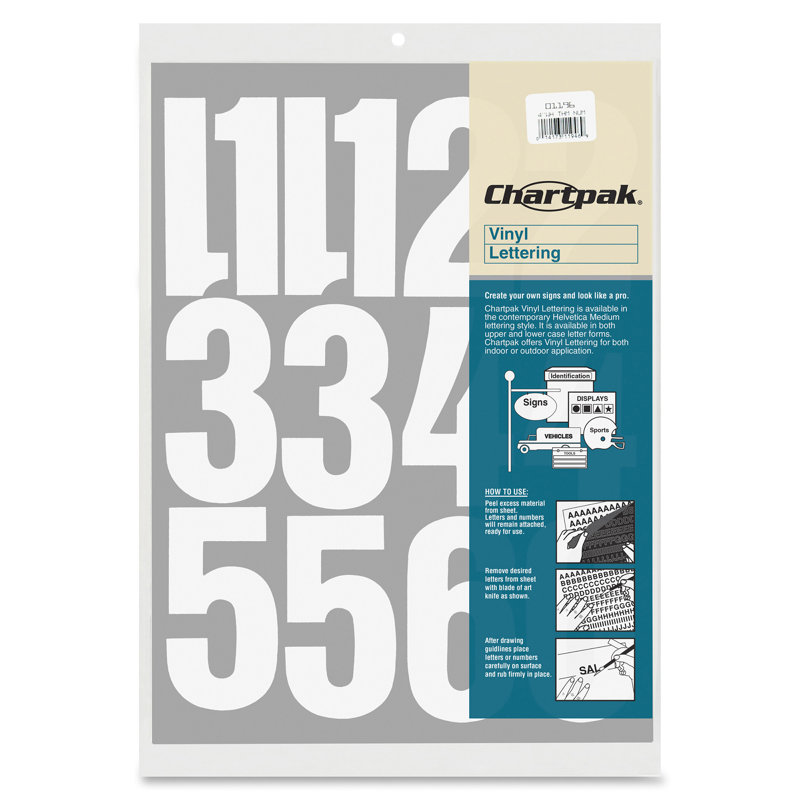 Chartpak® Numbers