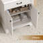 Meuble-lavabo simple 28 po avec comptoir en céramique et armoire de rangement à double porte-2133358546