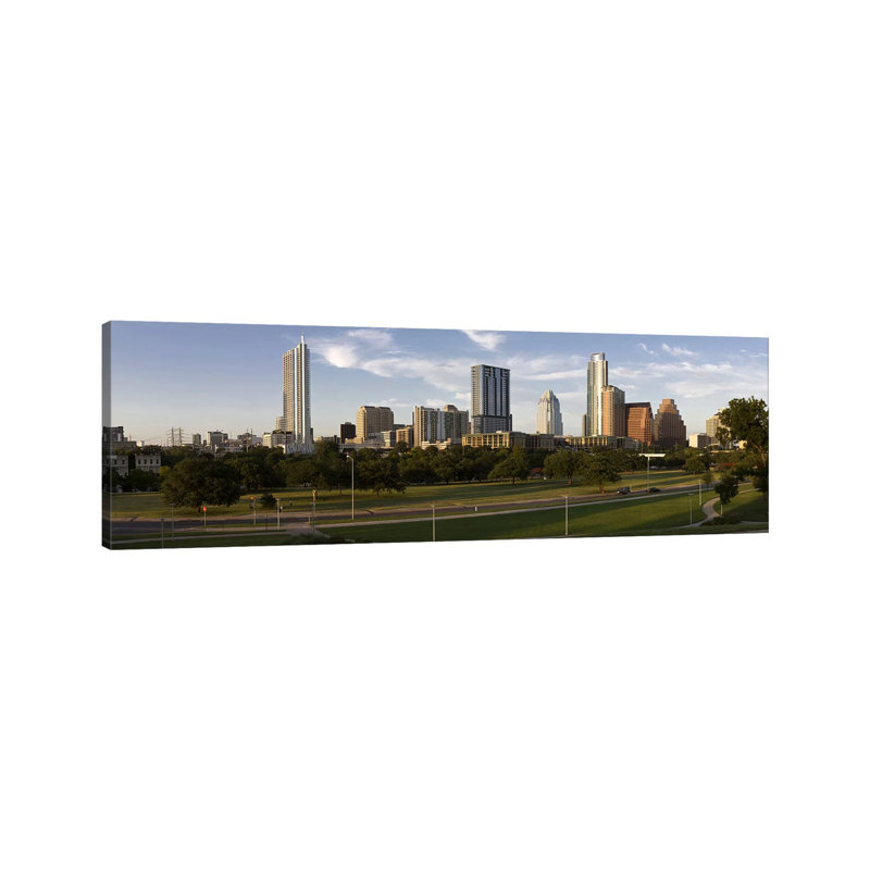 Buildings In A City, Austin, Travis County, Texas, USA #2 - Wrapped Canvas Panoramic Print