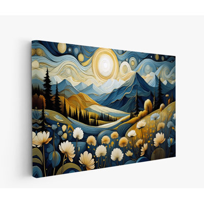 Sunlit Mountain Valley