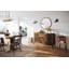 Buffet en bois massif de 55 po Miller, buffet brun