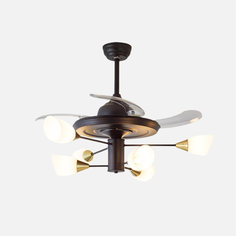 Ventilateur de plafond avec ensemble d'éclairage Kamrynn, 40.94"