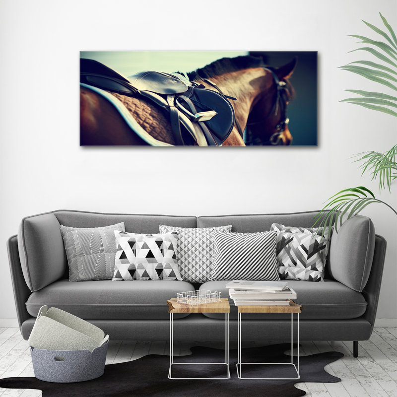 Saddle With Stirrups - Wrapped Canvas Print
