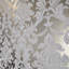 Papier peint victorien brun avec feuilles d'acanthe brun et rouille