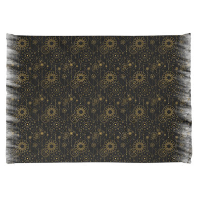 Tapis noir/jaune astrologie Mcguigan