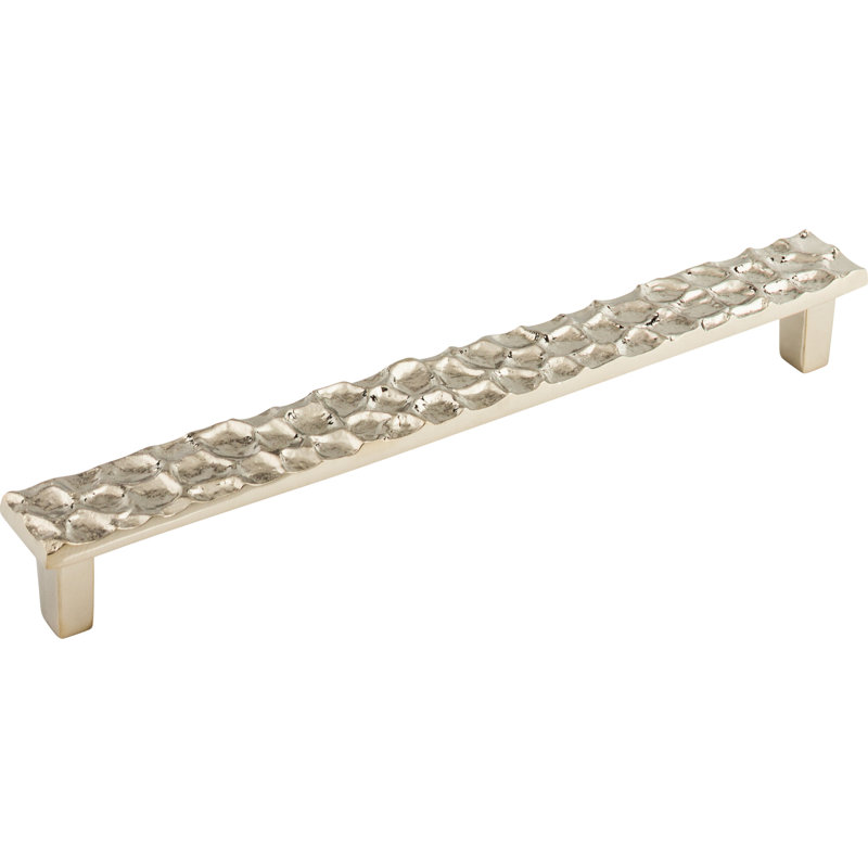 Cobblestone Bar Pull, Polished Nickel, 8 13/16" Center to Center