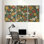 Plantes et fleurs, motif floral avec couleurs vives et fleurs variées, ensemble de 3 impressions sur toile