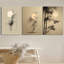 Ensemble de 3 toiles minimalistes japonaises représentant du bambou et la lune (91 x 61 cm) - Décoration pour salon-341534099