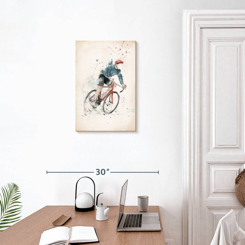 Mehar «I Want To Ride My Bicycle», H 24 po x l 16 po