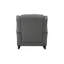 Chaise berçante Fabien en tissu gris