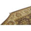 Tapis beige / brun en laine noué à la main de conception unique 8 pi 10 po x 11 pi 11 po