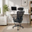 Chaise de bureau ergonomique à roulettes