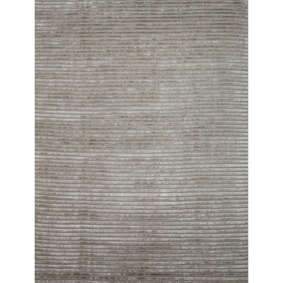 Striped Area Rug in Oyster/Gray