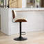 Tabourets pivotants en cuir avec hauteur ajustable-718072632