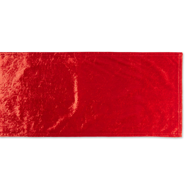 Chemin de table rouge en velours 14 x 108, Rouge