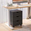 3-Drawer Vertical Filing Cabinet With Casters, Fully Assembled For Home And Office Use, Durable And Mobile Storage Solution