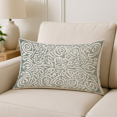 Coussin décoratif intérieur / extérieur bleu Modern Modern