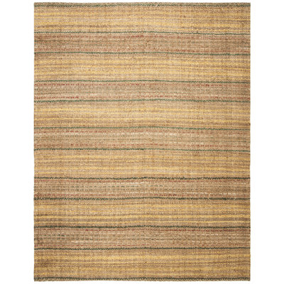 Chappell Natural Fiber Hand Woven Jute Striped Rug