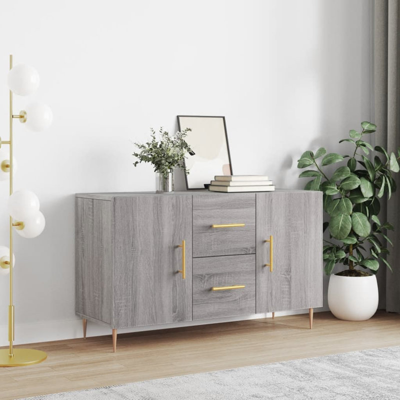 Margelene 100 Wide 2 Drawer, Grey Sonoma