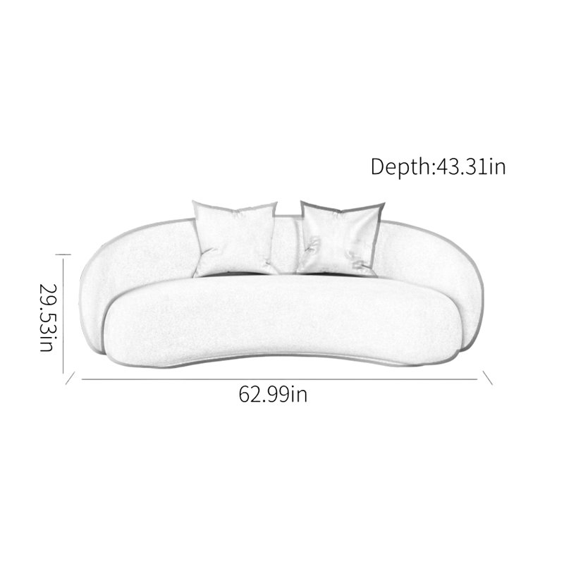 Canapé moderne simple, Blanc