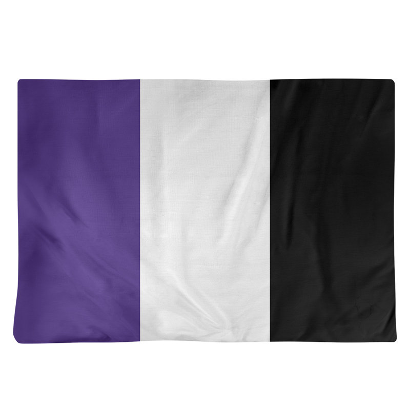 Récapitulatif de 18 po Washington, Blanc / Noir, Sergé de coton