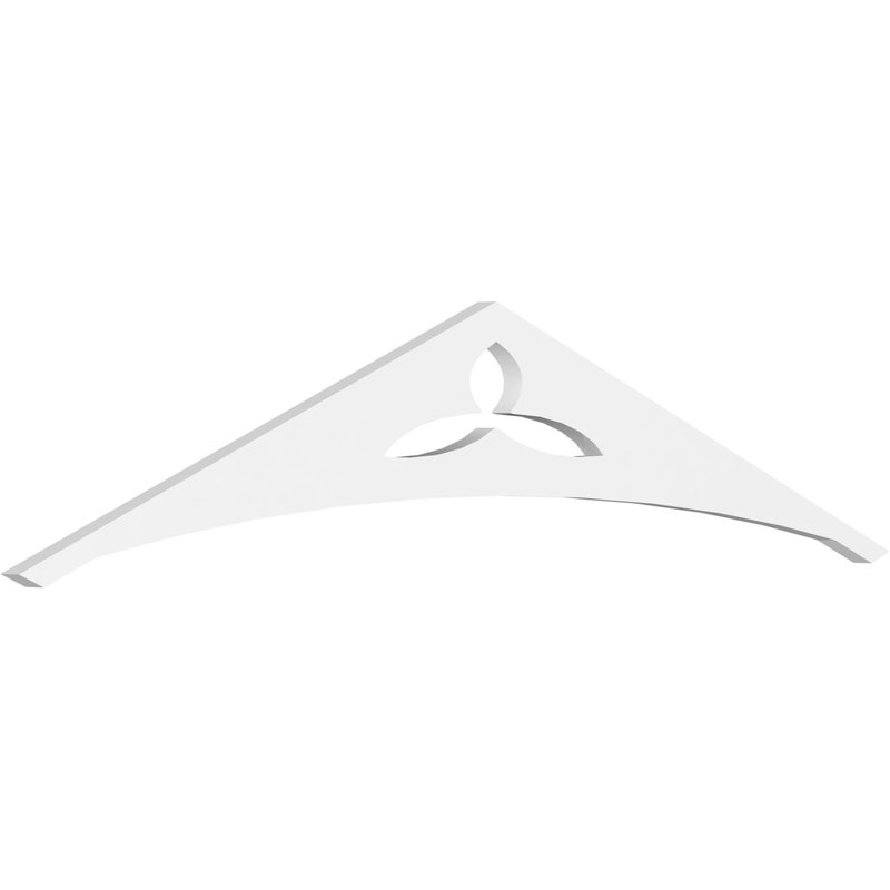 Pignon en PVC de qualité architecturale Naple, H 10 po x l 48 po x P 1 po, 5 / 12