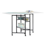58.75'' x 36.5'' Foldable Split Top Table with Wheels