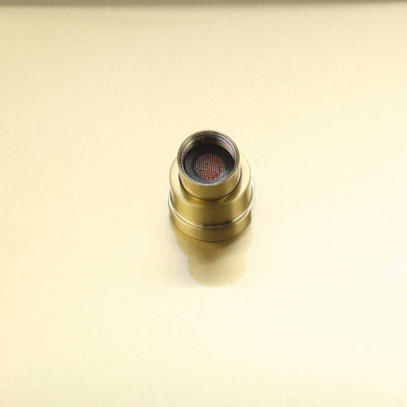 Rain Adjustable Shower Head 1.8 GPM GPM, Brushed Gold, Square