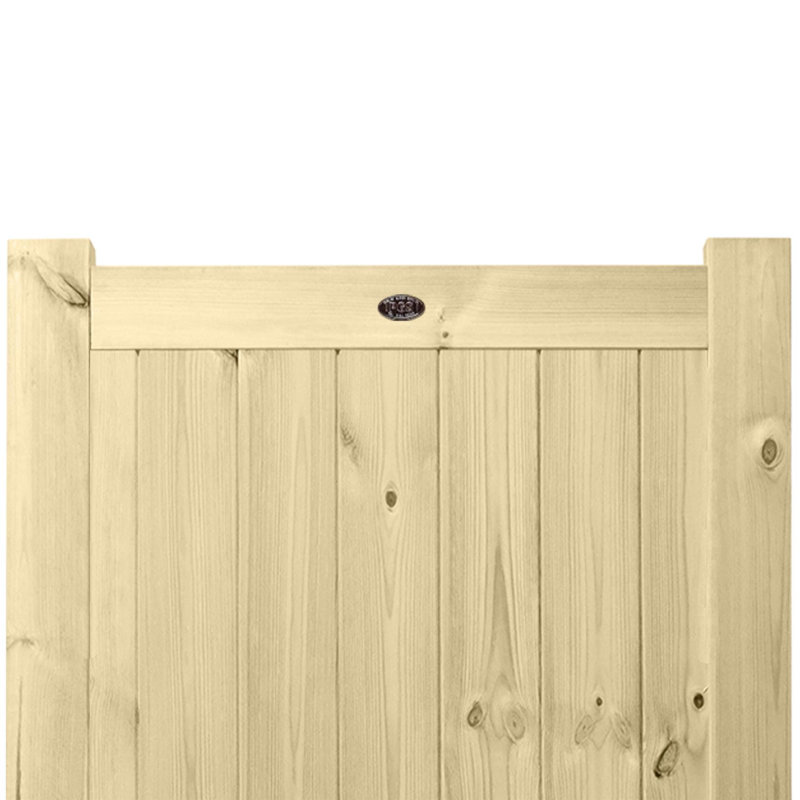 Veney Pressure Treated (Tanalised) Wood Gate, 120cm H x 90cm W x 4.5cm D