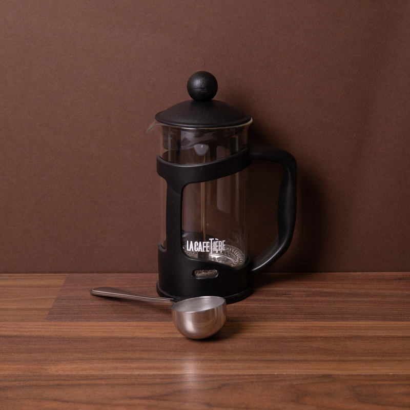 2pc Cafetière Set with 3-Cup Plastic Cafetière and Stainless Steel Coffee Measuring Scoop