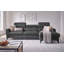 3 Seater Faux Leather and Leather Match Sofa Bed with Storage-1199014476-1199014479