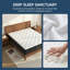 Matelas hybride rafraîchissant avec ressorts ensachés et mousse à mémoire de forme - support à fermeté moyenne, certifié CertiPUR-US, isolement de mouvement-124711183-124711184