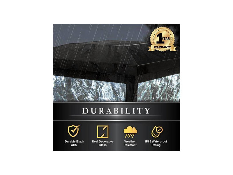 Capuchon de poteau solaire Fairmont noir Classy Caps FS100B 5x5/4x4/3,5x3,5 pouces