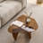 Century Modern Wood Center Table Small Farmhouse Coffee Table For Living Room, Brown-787249121-787249120-787249123