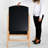 Wood Chalkboard with Slide in Panels
