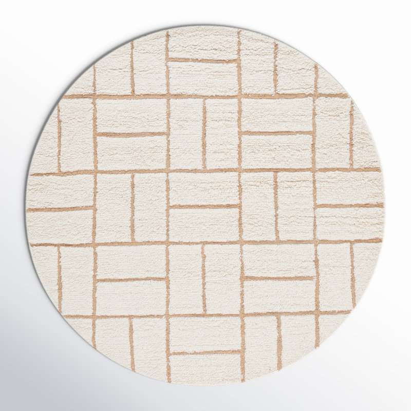 Volla Wool Area Rug, Round 6'