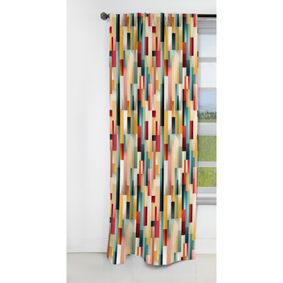 Urban Simplicity I - Stripped Curtain - Blackout Striped Curtain - 1 Panels