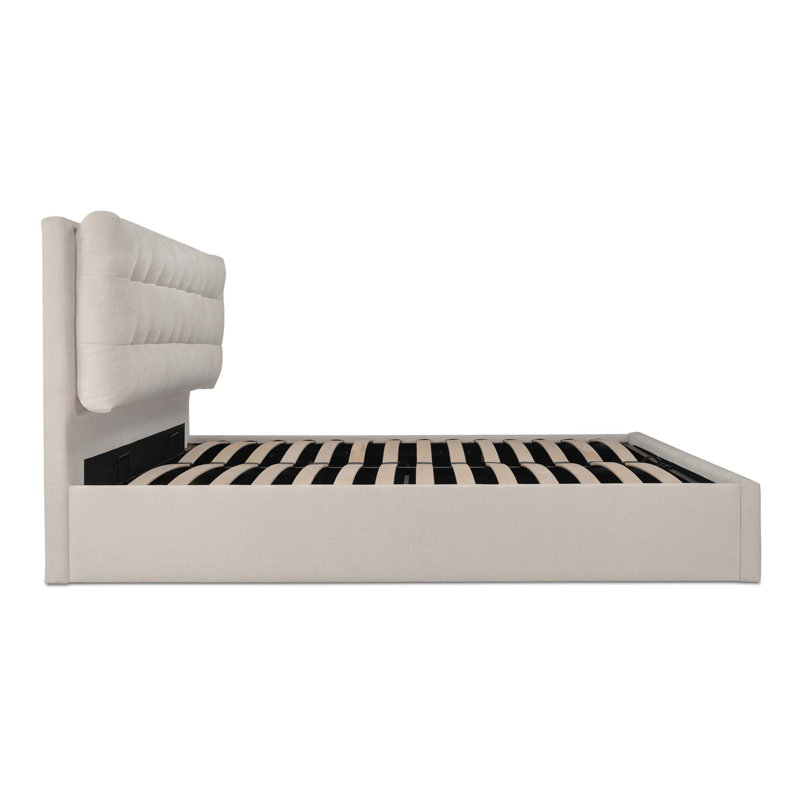 Sebastion Storage Bed, Queen, Cream