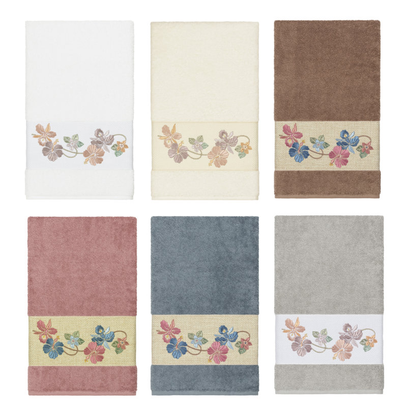 Serviette de bain Caroline, Blanc