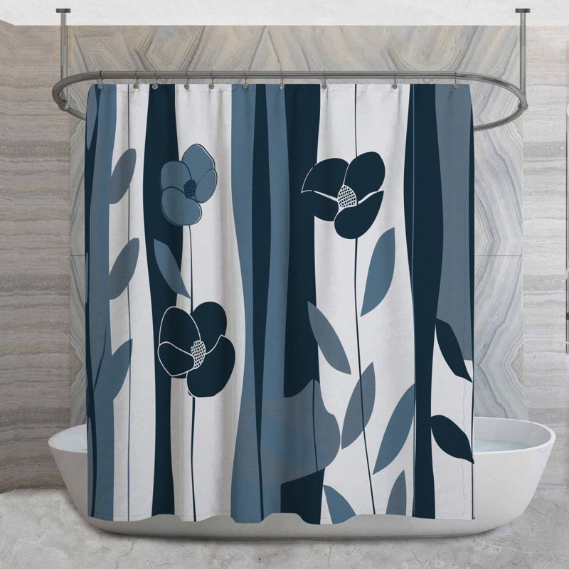 Rideau de douche Cedrice, H 73 po x l 70 po