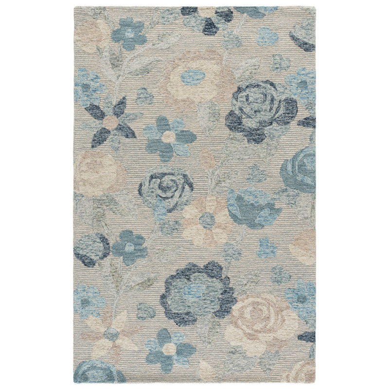 Metro 760 Hand Tufted 80% Wool; 20% Cotton Floral Rug, 4'-0" X 6'-0" Rectangle