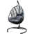Coussin gris / cadre noir est en rupture de stock