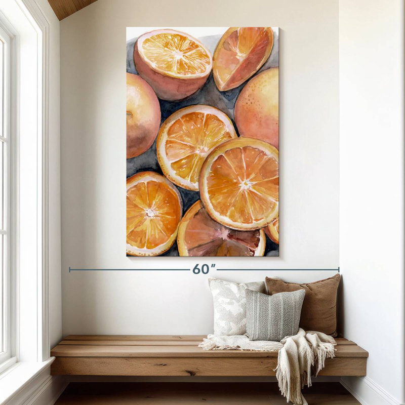 Yarlin Fruit Slices III, 51" H x 34" W