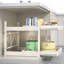 Expandable Kitchen Storage Organizer, No Drill Cabinet Drawer Pull Out Rack For Dishes, Spices, And Utensils Under Sink