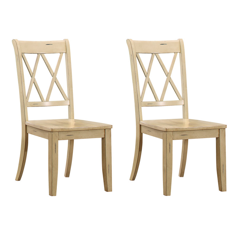 Eshell 19'' H Solid Wood Side Chair, Buttermilk