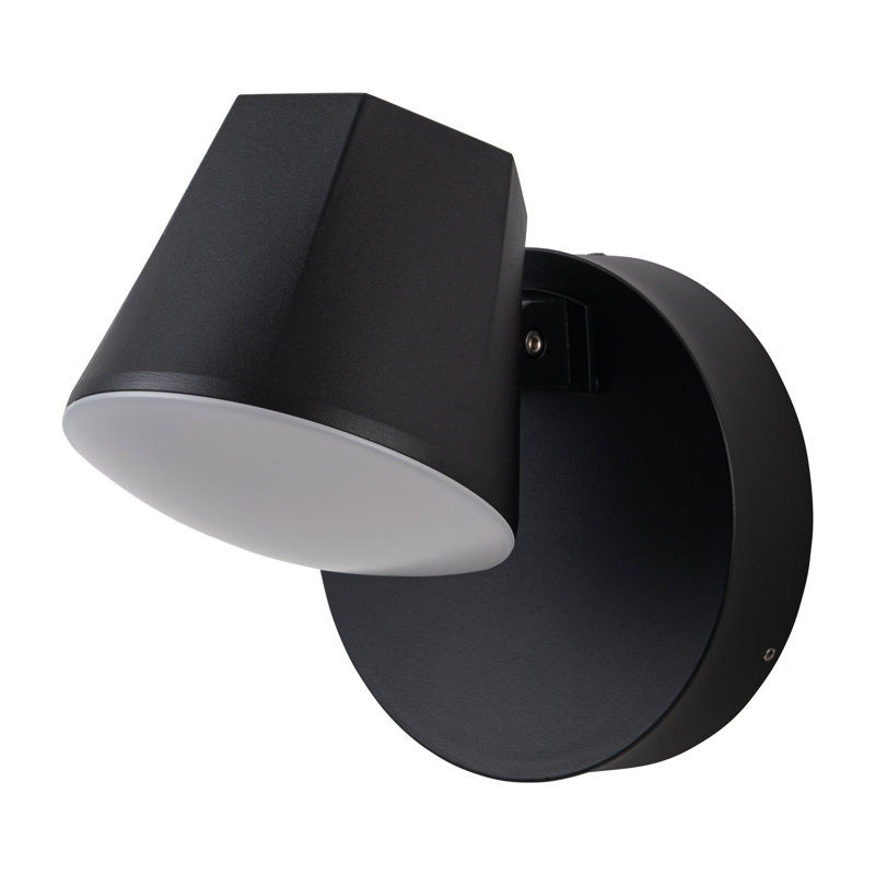 Modern Black Aluminum Led Outdoor Indoor Wall Light With Adjustable Head