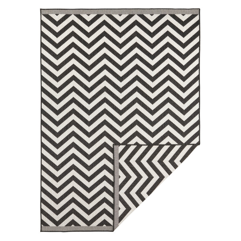 Palma Woven Black Rug, Rectangle 160 x 230cm