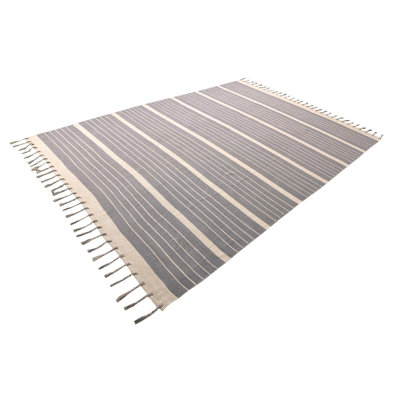 Yellville Cotton Striped Indoor Rug